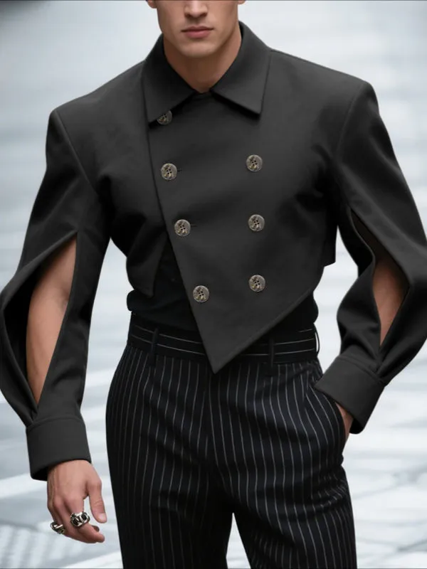 Men's Double Breasted Hollow Long Sleeve Blazer SKUL30291 sold by Incerunmen