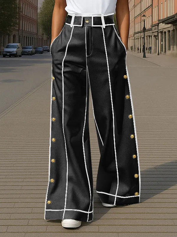 Mens Bold Stripe Colorblock Casual Pant SKUL21060 sold by Incerunmen