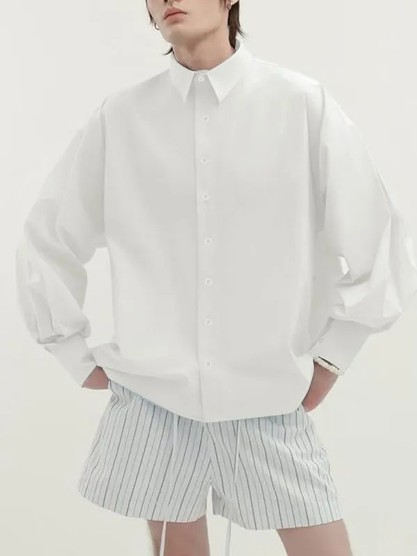 Men's Deconstructed Back Lace Up Long Sleeve Shirt SKUL27428 sold by Incerunmen