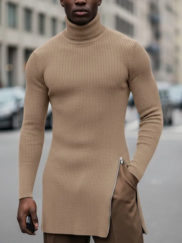 Men's Deconstructed Split Textured Long Sleeve T-shirt SKUL46252 sold by Incerunmen product image thumbnail 3