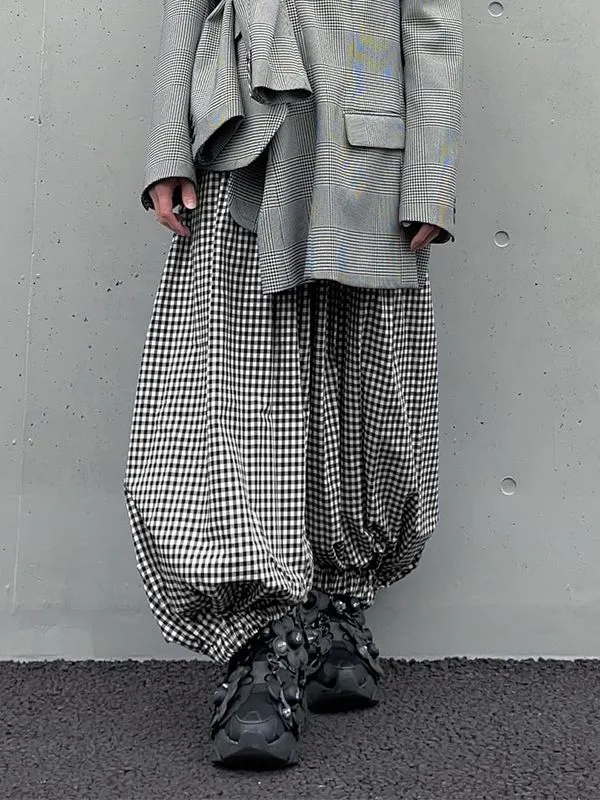 Men's Casual Plaid Lantern Pant SKUL48767 made by Incerunmen