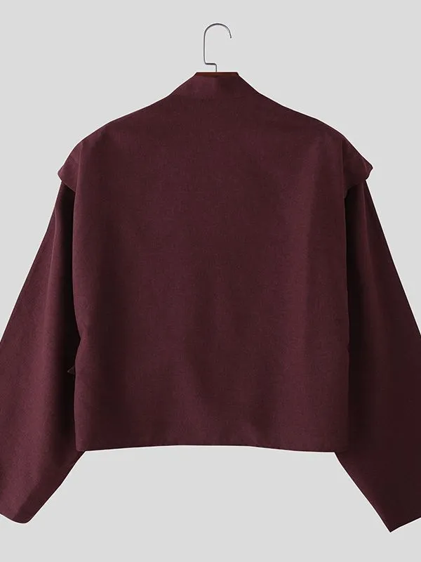 Men's Deconstructed Adjustable Buckle Waist Long Sleeve Jacket SKUL35242 sold by Incerunmen product image thumbnail 5