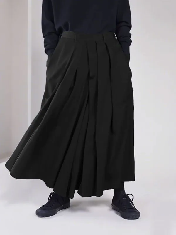 Men's Deconstructed Solid Color Pleated Pant SKUL48757 sold by Incerunmen