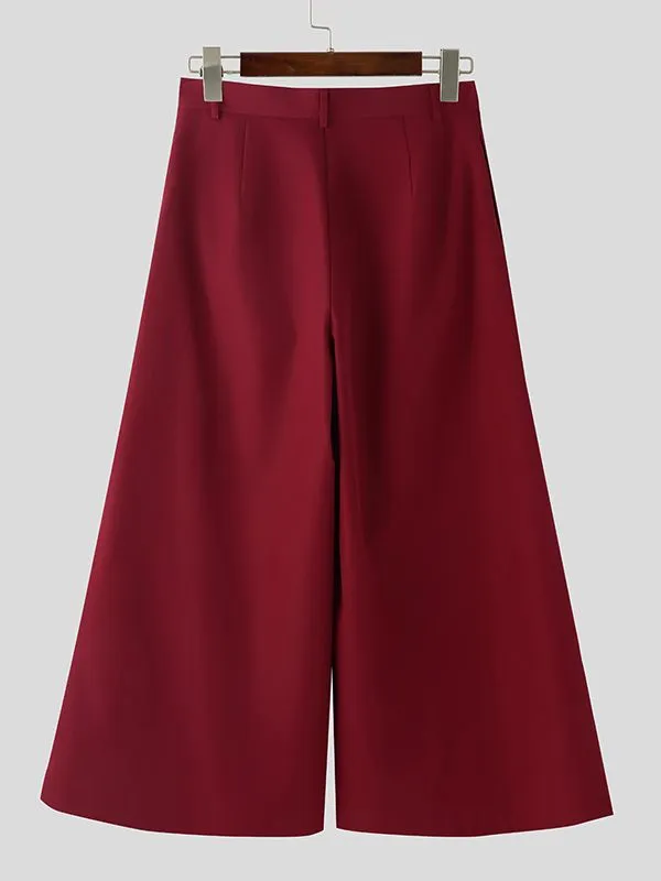 Men's Solid Color Loose Flared Pant SKUL51260 sold by Incerunmen product image thumbnail 5