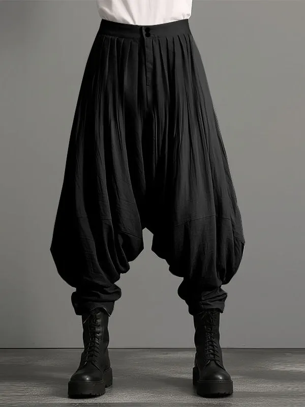 Men's Deconstructed Pleated Lantern Pant SKUL50130 sold by Incerunmen