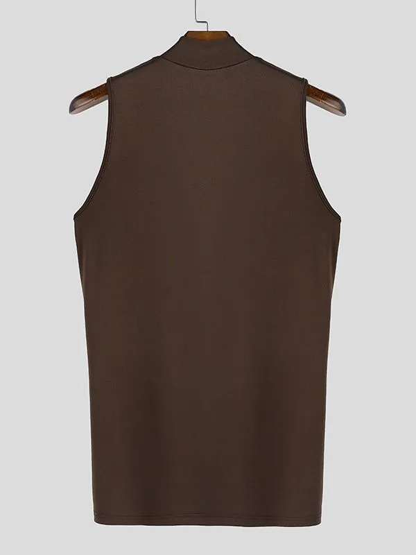 Men's Deconstructed Zipper Hem Slit Tank SKUL46259 sold by Incerunmen product image thumbnail 5