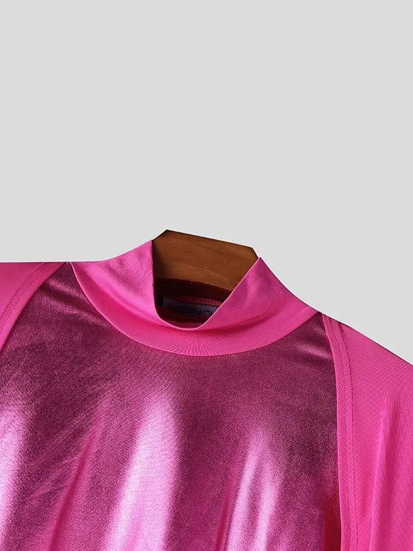 Men's Deconstructed Floor Length Hem Long Sleeve T-shirt SKUL48658 sold by Incerunmen product image thumbnail 5