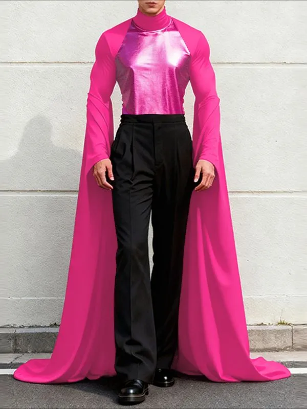 Men's Deconstructed Floor Length Hem Long Sleeve T-shirt SKUL48658 sold by Incerunmen product image thumbnail 2