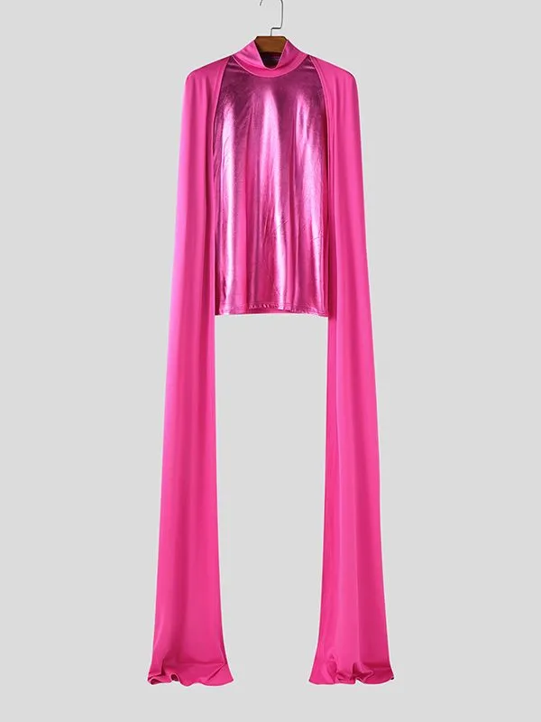 Men's Deconstructed Floor Length Hem Long Sleeve T-shirt SKUL48658 sold by Incerunmen product image thumbnail 3