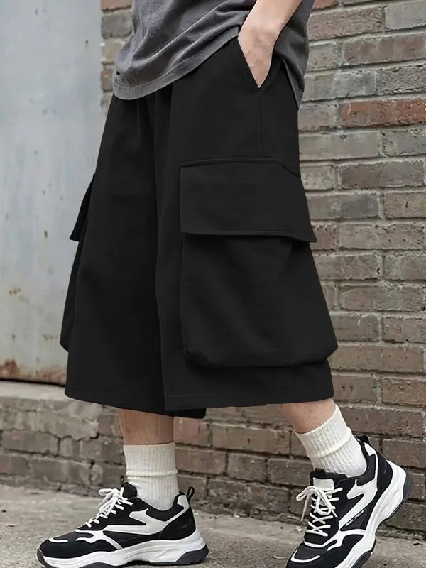 Men's Casual Pocket 3/4 Length Short SKUL50125 made by Incerunmen