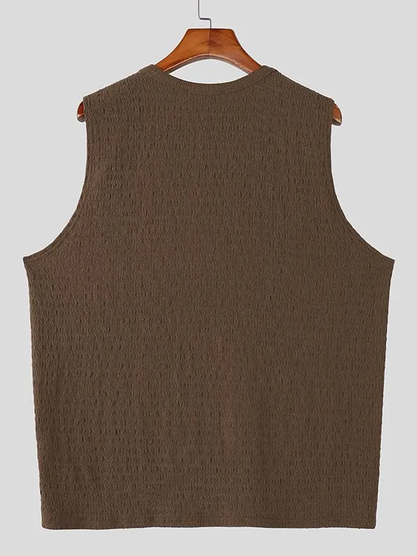 Men's Solid Color Casual Pocket Tank SKUL51254 sold by Incerunmen product image thumbnail 5