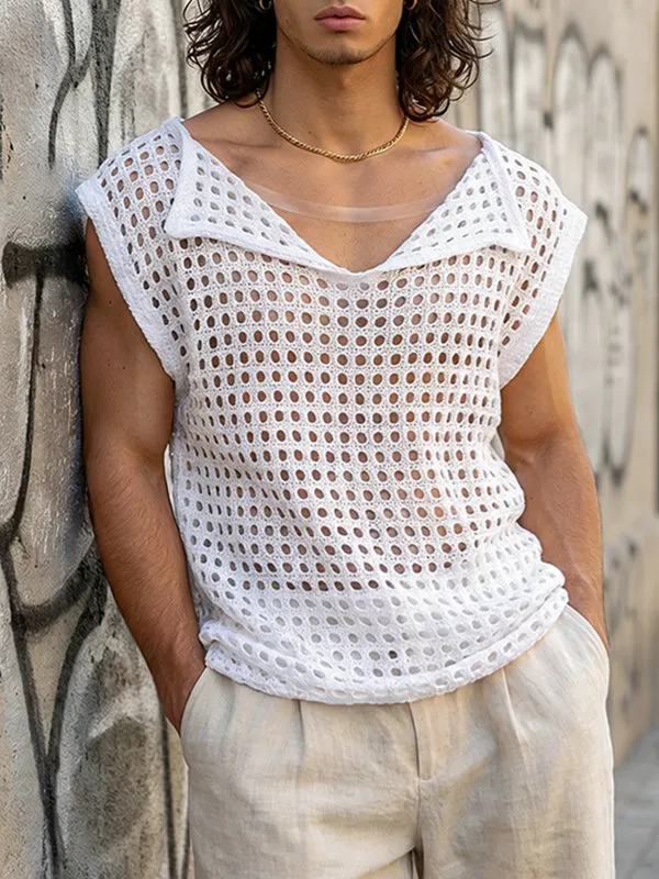 Men's Hollow Out Mesh Design Tank SKUL54406 sold by Incerunmen product image thumbnail 2