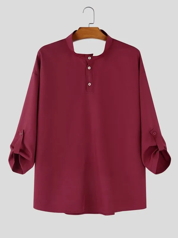 Men's Deconstructed Backless Long Sleeve Shirt SKUL55299 sold by Incerunmen product image thumbnail 4