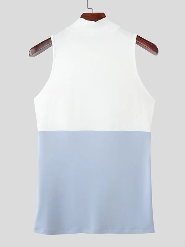 Men's Chest Cut Design Contrast Color Tank SKUL51922 sold by Incerunmen product image thumbnail 5