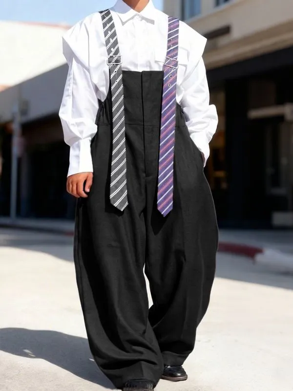 Men's Striped Tie Patchwork Jumpsuit SKUL50133 sold by Incerunmen product image thumbnail 2