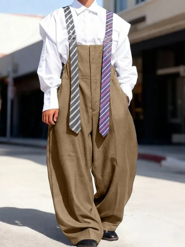 Men's Striped Tie Patchwork Jumpsuit SKUL50133 sold by Incerunmen product image thumbnail 3