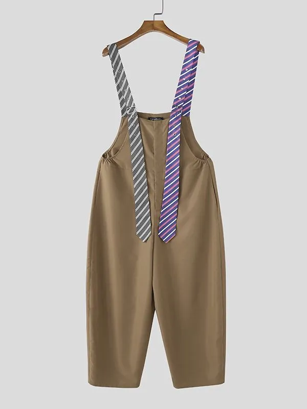 Men's Striped Tie Patchwork Jumpsuit SKUL50133 sold by Incerunmen product image thumbnail 4