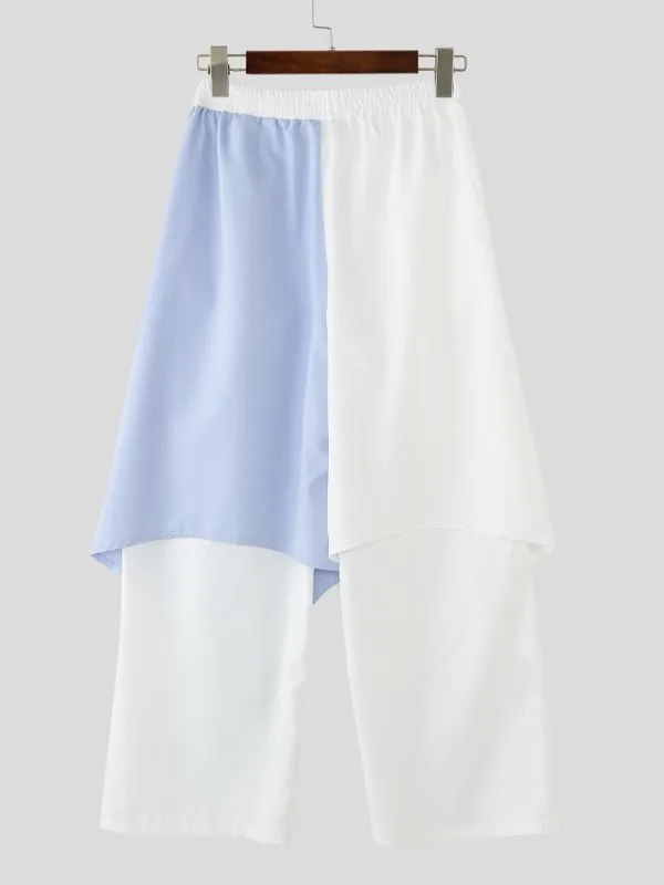 Men's Deconstructed Contrast Flap Patchwork Pant SKUL53023 sold by Incerunmen product image thumbnail 5