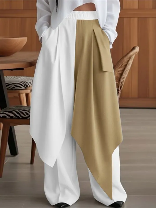 Men's Deconstructed Contrast Flap Patchwork Pant SKUL53023 sold by Incerunmen product image thumbnail 2