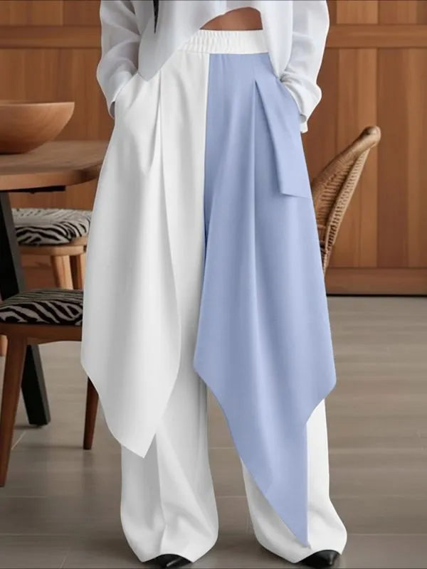 Men's Deconstructed Contrast Flap Patchwork Pant SKUL53023 sold by Incerunmen