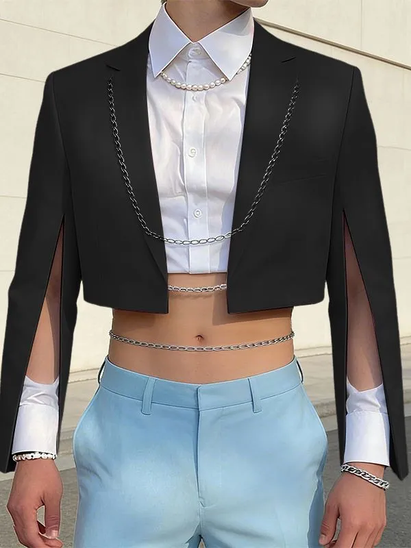 Men's Deconstructed Split Sleeve Design Casual Blazer SKUL53015 sold by Incerunmen product image thumbnail 2