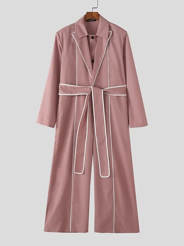 Men's Contrast Line Oversized Jumpsuit SKUL50114 sold by Incerunmen product image thumbnail 4