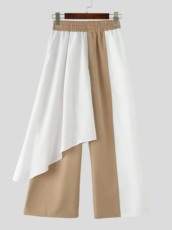 Men's Ruffle Hem Contrast Color Casual Pant SKUL53016 sold by Incerunmen product image thumbnail 5