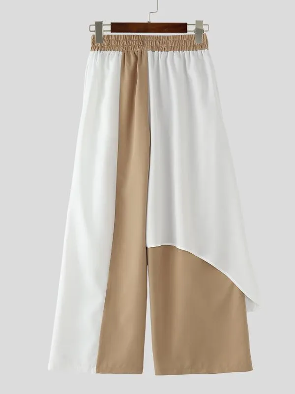 Men's Ruffle Hem Contrast Color Casual Pant SKUL53016 sold by Incerunmen product image thumbnail 4