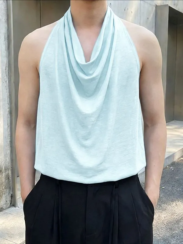 Men's Solid Color Draped Neck Tank SKUL55201 sold by Incerunmen product image thumbnail 3