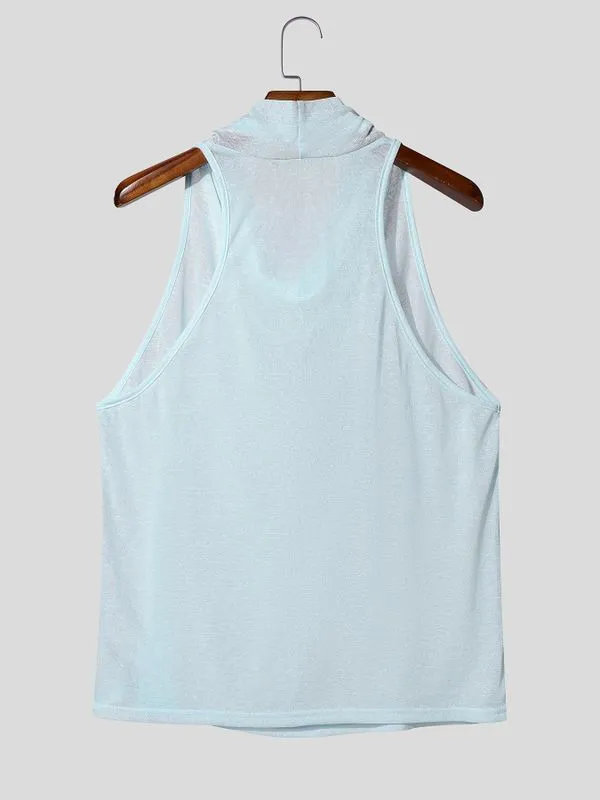 Men's Solid Color Draped Neck Tank SKUL55201 sold by Incerunmen product image thumbnail 5