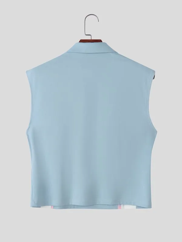 Men's Color Block Tie Casual Tank SKUL54458 sold by Incerunmen product image thumbnail 5