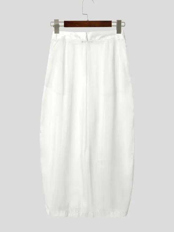 Men's Solid Color Semi Sheer Loose Pant SKUL53011 sold by Incerunmen product image thumbnail 5