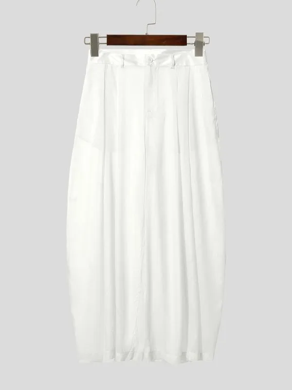 Men's Solid Color Semi Sheer Loose Pant SKUL53011 sold by Incerunmen product image thumbnail 4