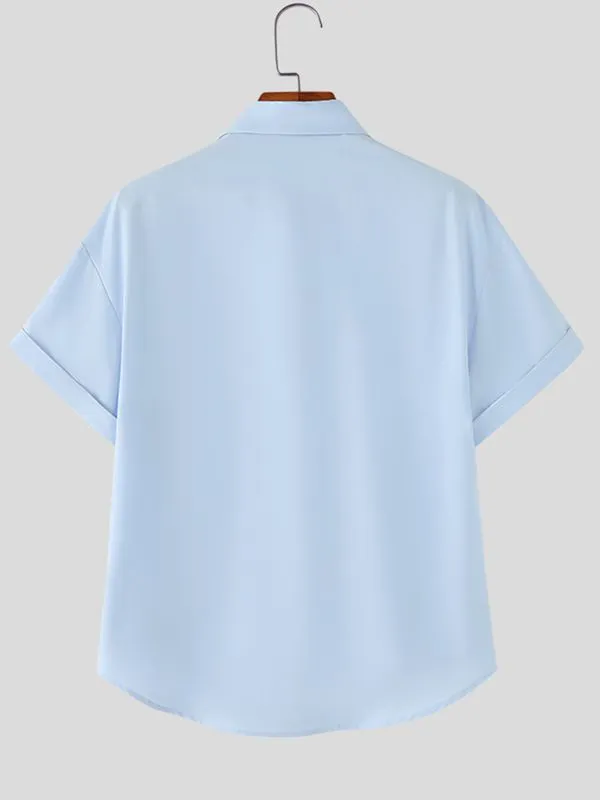 Men's Heart Embroidery Short Sleeve Shirt SKUL54730 sold by Incerunmen product image thumbnail 5