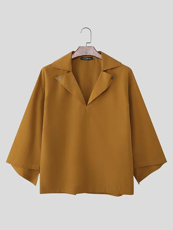 Men's Avant-Garde Deep V-Neck Dramatic Bell Sleeves Shirt SKUL51934 sold by Incerunmen product image thumbnail 4