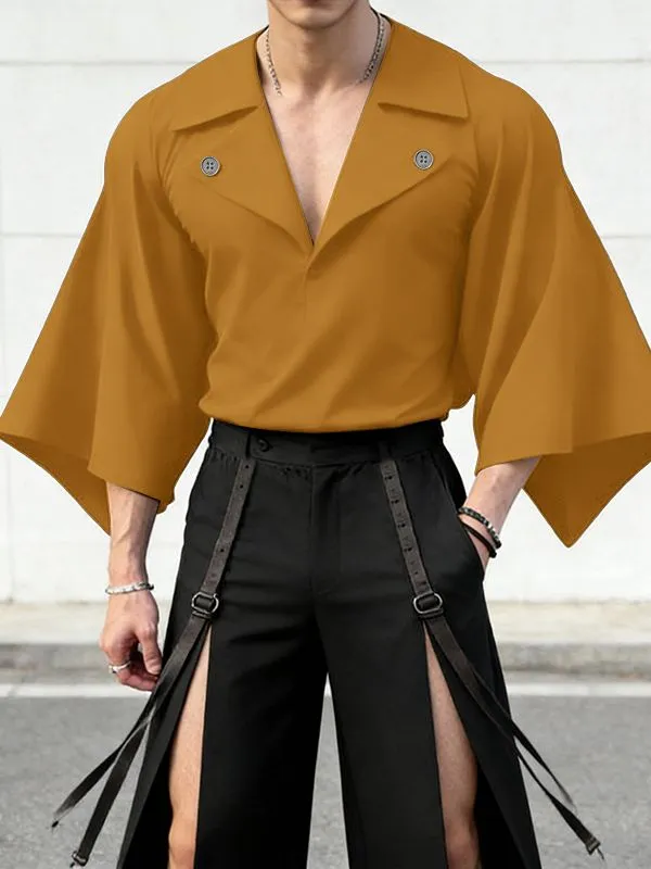 Men's Avant-Garde Deep V-Neck Dramatic Bell Sleeves Shirt SKUL51934 sold by Incerunmen product image thumbnail 3