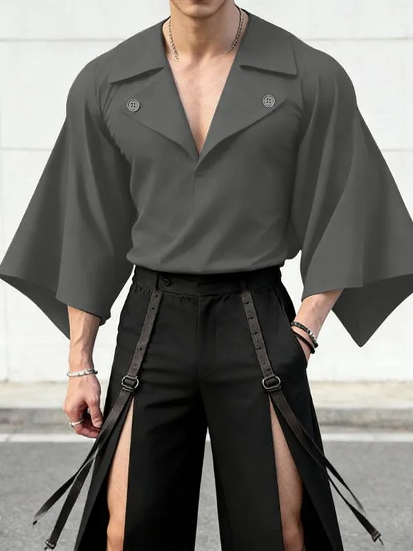 Men's Avant-Garde Deep V-Neck Dramatic Bell Sleeves Shirt SKUL51934 sold by Incerunmen product image thumbnail 2