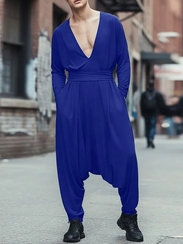 Men's Solid Color Deconstructed Harem Jumpsuit SKUL51257 sold by Incerunmen product image thumbnail 3