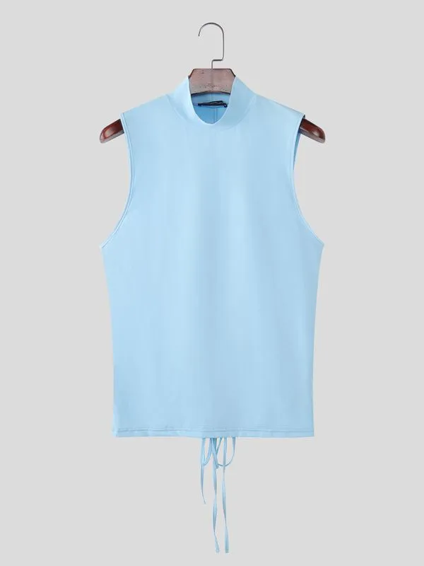 Men's Tie Back Deconstructed Tank SKUL57668 sold by Incerunmen product image thumbnail 4
