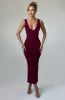 Lucinda Midi Dress - Burgundy sold by Babyboo Fashion