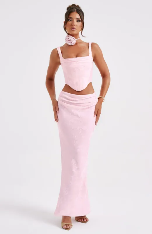 Elizabeth Maxi Skirt - Blush sold by Babyboo Fashion