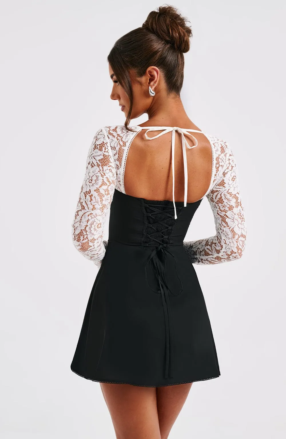 Jacinta Mini Dress - Black/White sold by Babyboo Fashion product image thumbnail 4