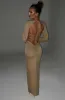 Nadia Maxi Dress - Gold Sparkle sold by Babyboo Fashion