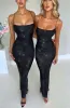 Nessa Maxi Dress - Black Sparkle sold by Babyboo Fashion