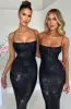 Nessa Maxi Dress - Black Sparkle sold by Babyboo Fashion