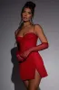 Pixie Mini Dress - Red Sparkle sold by Babyboo Fashion