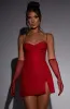 Pixie Mini Dress - Red Sparkle sold by Babyboo Fashion