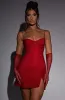 Pixie Mini Dress - Red Sparkle sold by Babyboo Fashion