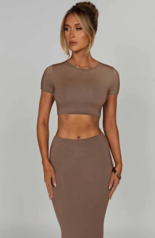 Eve Top - Mocha sold by Babyboo Fashion