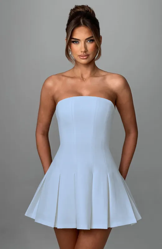 Bryony Mini Dress - Blue sold by Babyboo Fashion